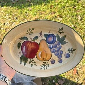 Gibson Multicolor Fruit Design Platter